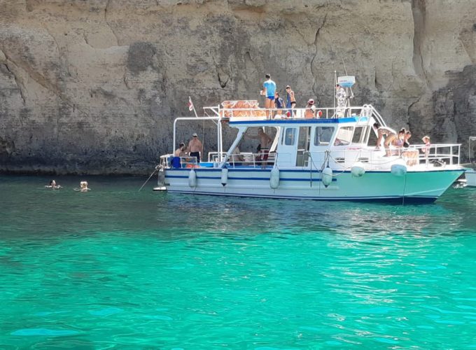 Exclusive Private Boat Rental – Discover Blue Lagoon, Crystal Lagoon and Gozo – 4 Hrs – Boat Charter Malta #102