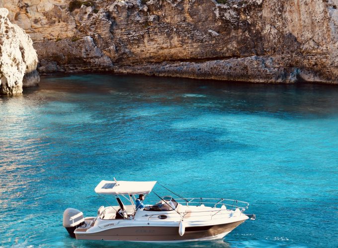 Private Leisure Cruise with Swim Stops and Caves Tour – 7 Hrs – Boat Charter Malta #240