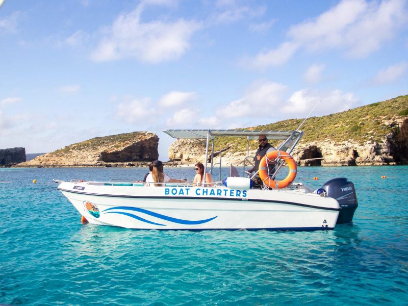 Private Boat Rental – Blue Lagoon, Crystal Lagoon and Gozo Island – 4 Hrs – Boat Charter Malta #247