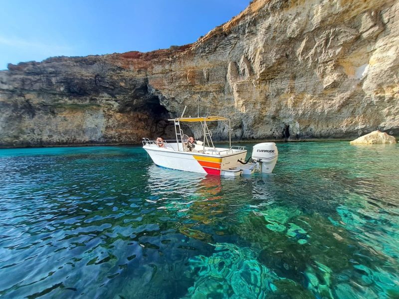 Exclusive Private Boat Rental – Blue Lagoon, Crystal Lagoon and Gozo Escape – 4 Hrs – Boat Charter Malta #208