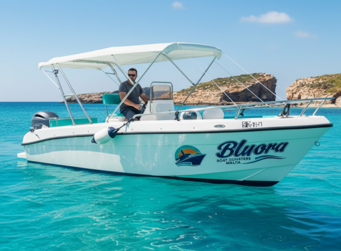 Private Boat Rental – Explore Blue Lagoon, Crystal Lagoon and Gozo – 3 Hrs – Boat Charter Malta #279