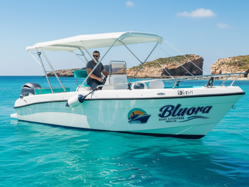 Private Boat Rental – Explore Blue Lagoon, Crystal Lagoon and Gozo – 3 Hrs – Boat Charter Malta #279