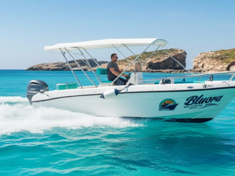 Private Boat Rental – Visit Blue Lagoon, Crystal Lagoon and Gozo – 5 Hrs – Boat Charter Malta #281