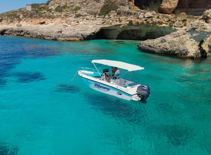 Private Boat Rental – Discover Blue Lagoon, Crystal Lagoon and Gozo – 4 Hrs – Boat Charter Malta #280